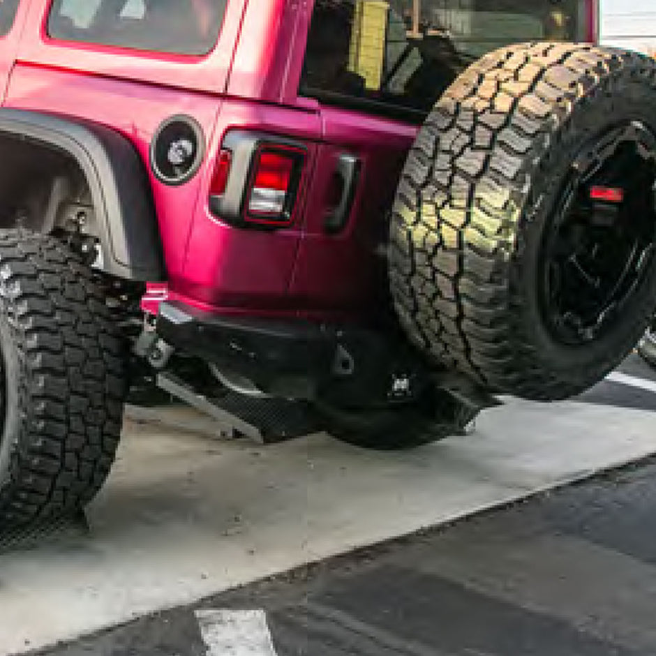 Rock Slide Engineering Stubby Front & Rear Bumper Combo 4-Door Set Aluminum 2018-2025 Jeep Gladiator JT / 2018-2025 Jeep Wrangler JL