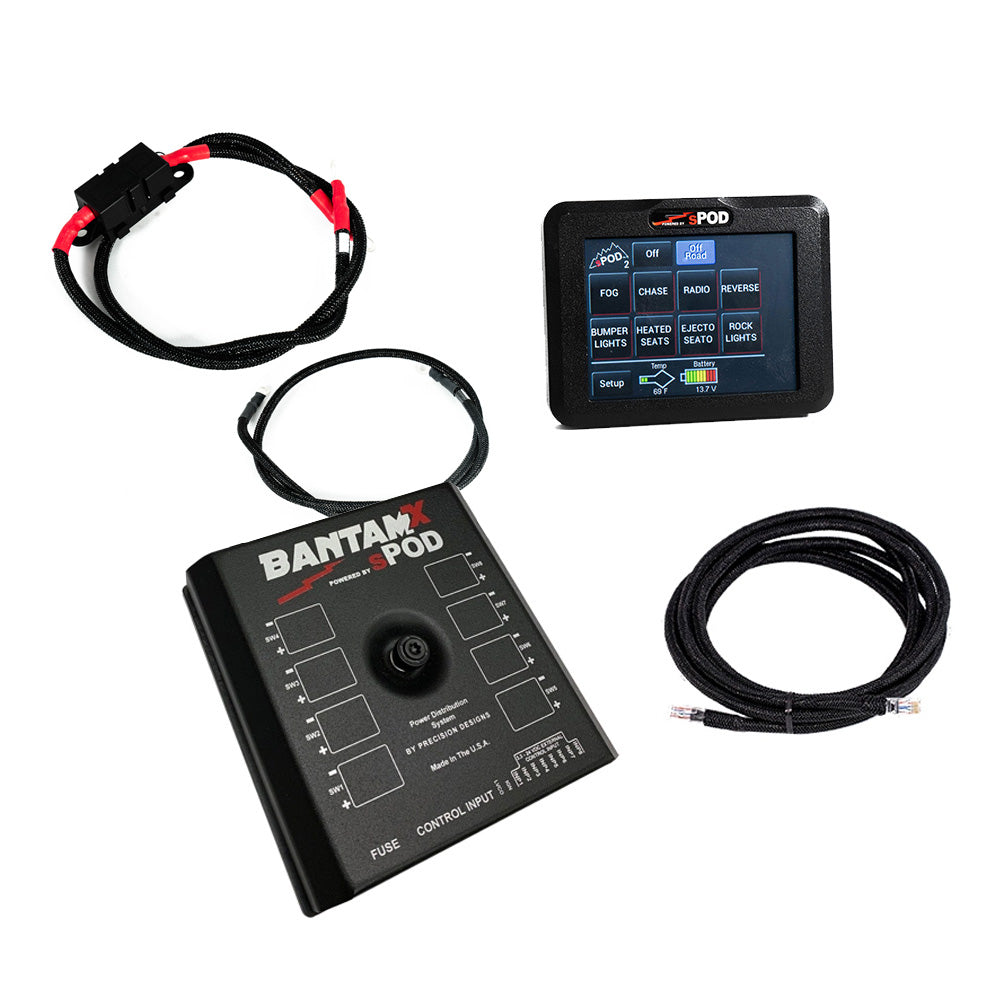 sPOD BantamX Touchscreen for Universal Applications w/ 36‑Inch Cables