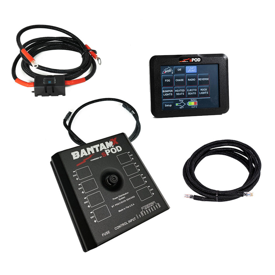 sPOD BantamX Touchscreen for Universal Applications w/ 84‑Inch Cables