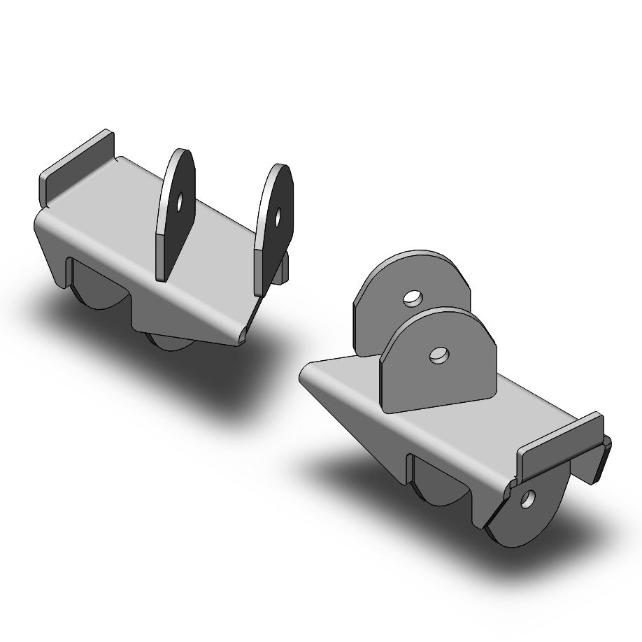 Clayton Off Road Rear 4-Link Frame Brackets for 2004-2006 Jeep Wrangler Unlimited LJ