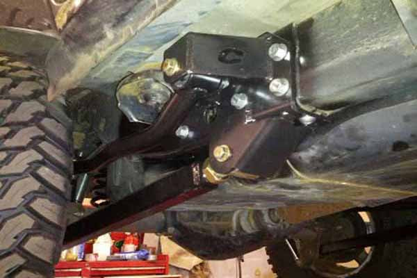 Clayton Off Road Bolt-On Rear Long Arm Frame Brackets for 2007-2018 Jeep Wrangler JK