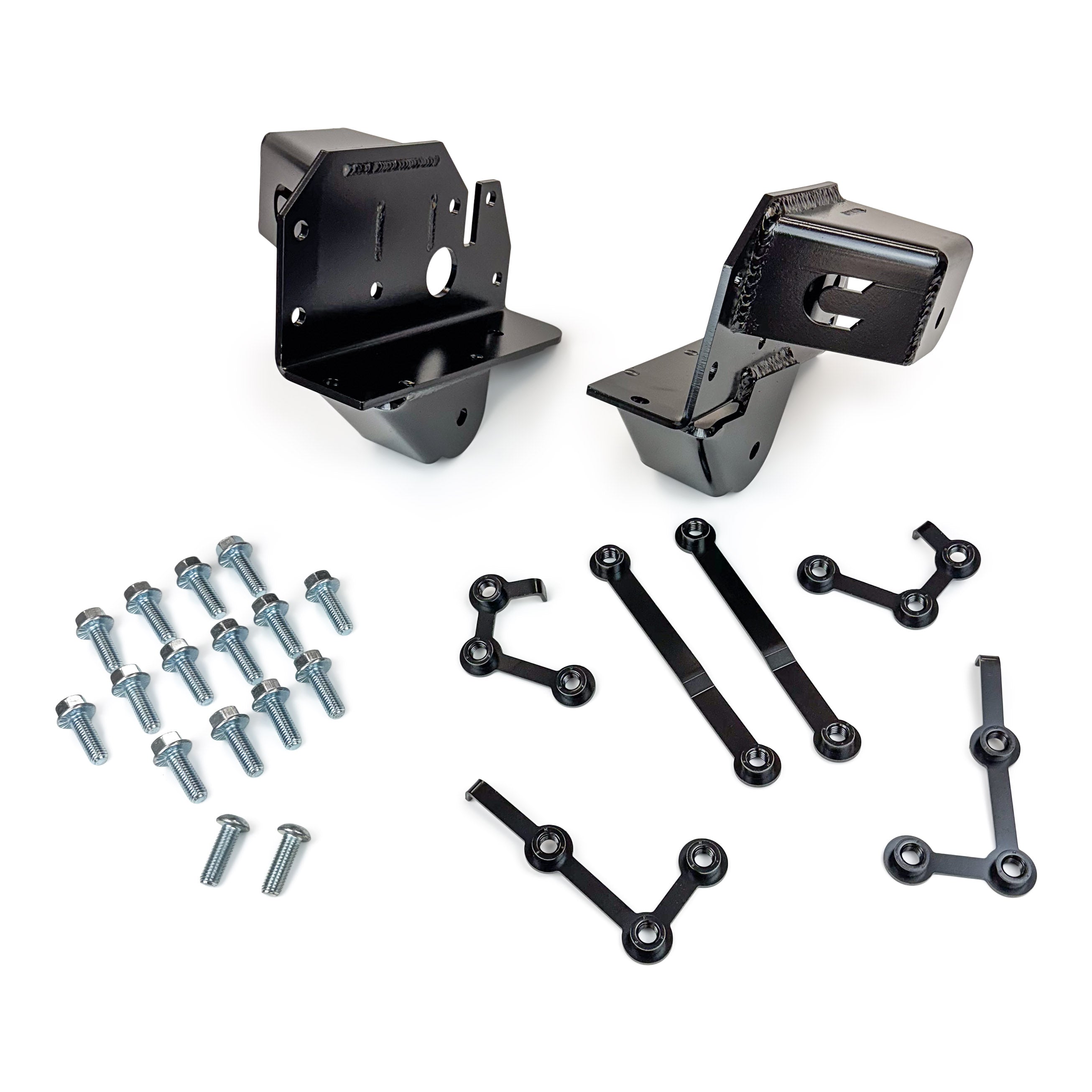 Clayton Off Road Bolt-On Rear Long Arm Frame Brackets for 2007-2018 Jeep Wrangler JK