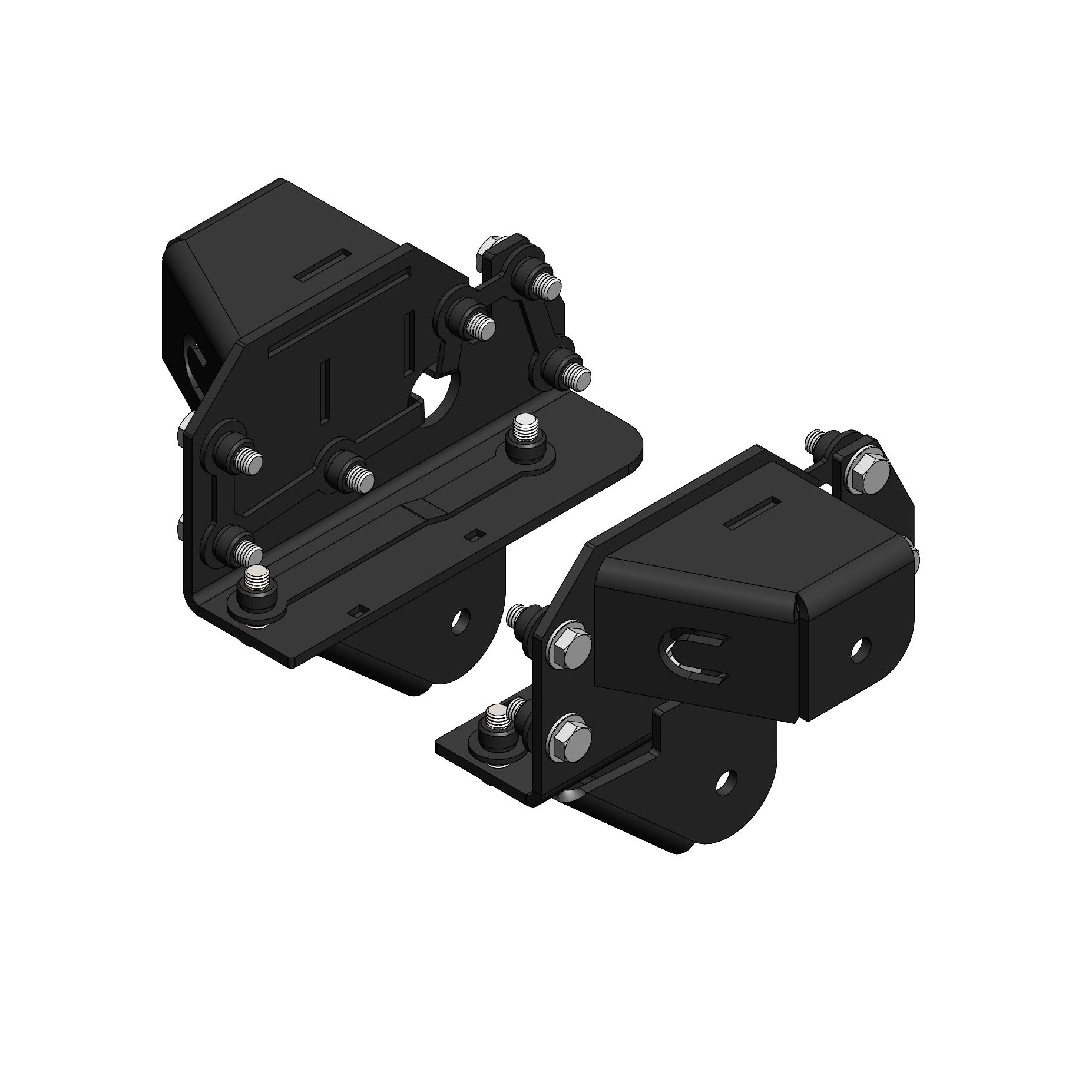 Clayton Off Road Bolt-On Rear Long Arm Frame Brackets for 2007-2018 Jeep Wrangler JK