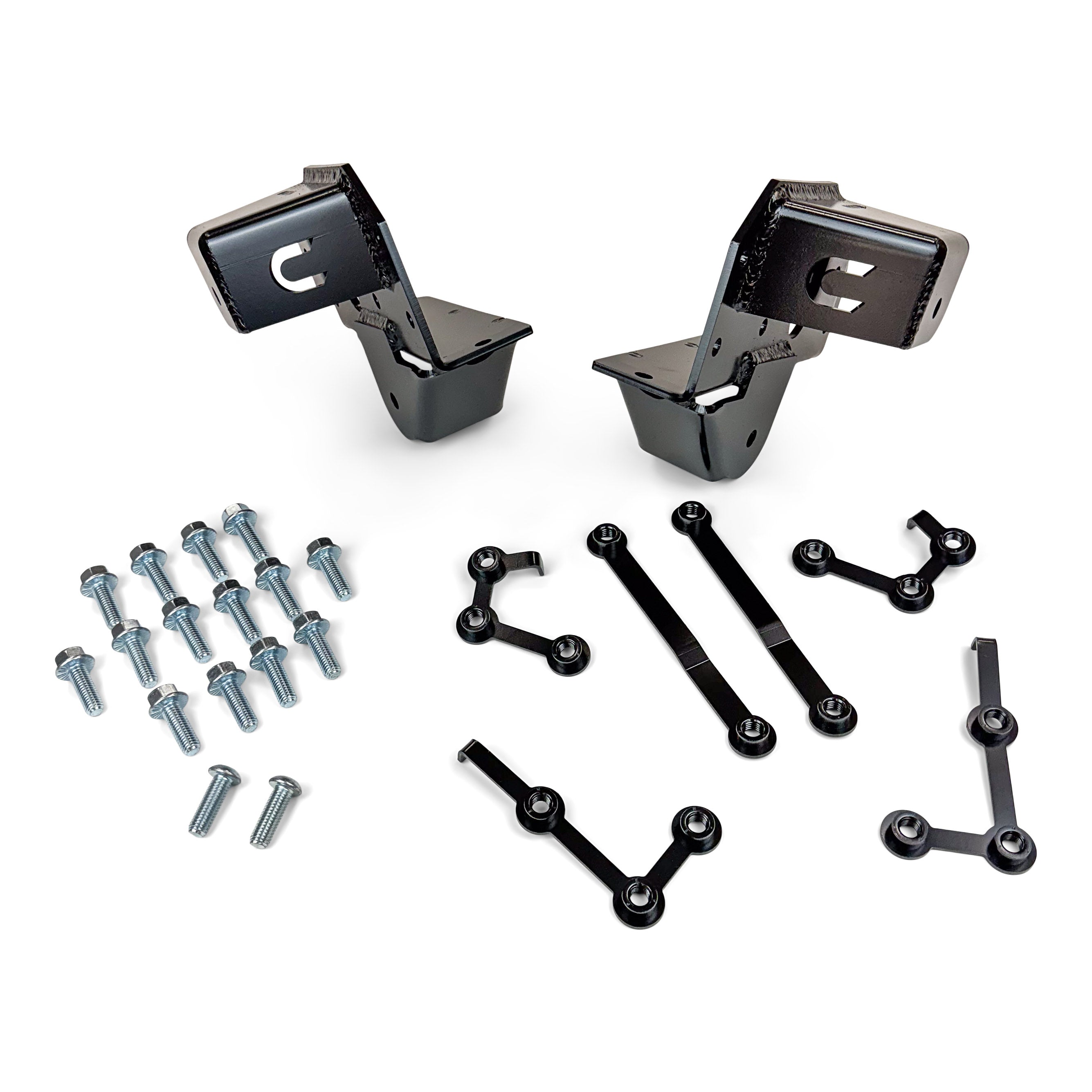 Clayton Off Road Bolt-On Rear Long Arm Frame Brackets for 2007-2018 Jeep Wrangler JK