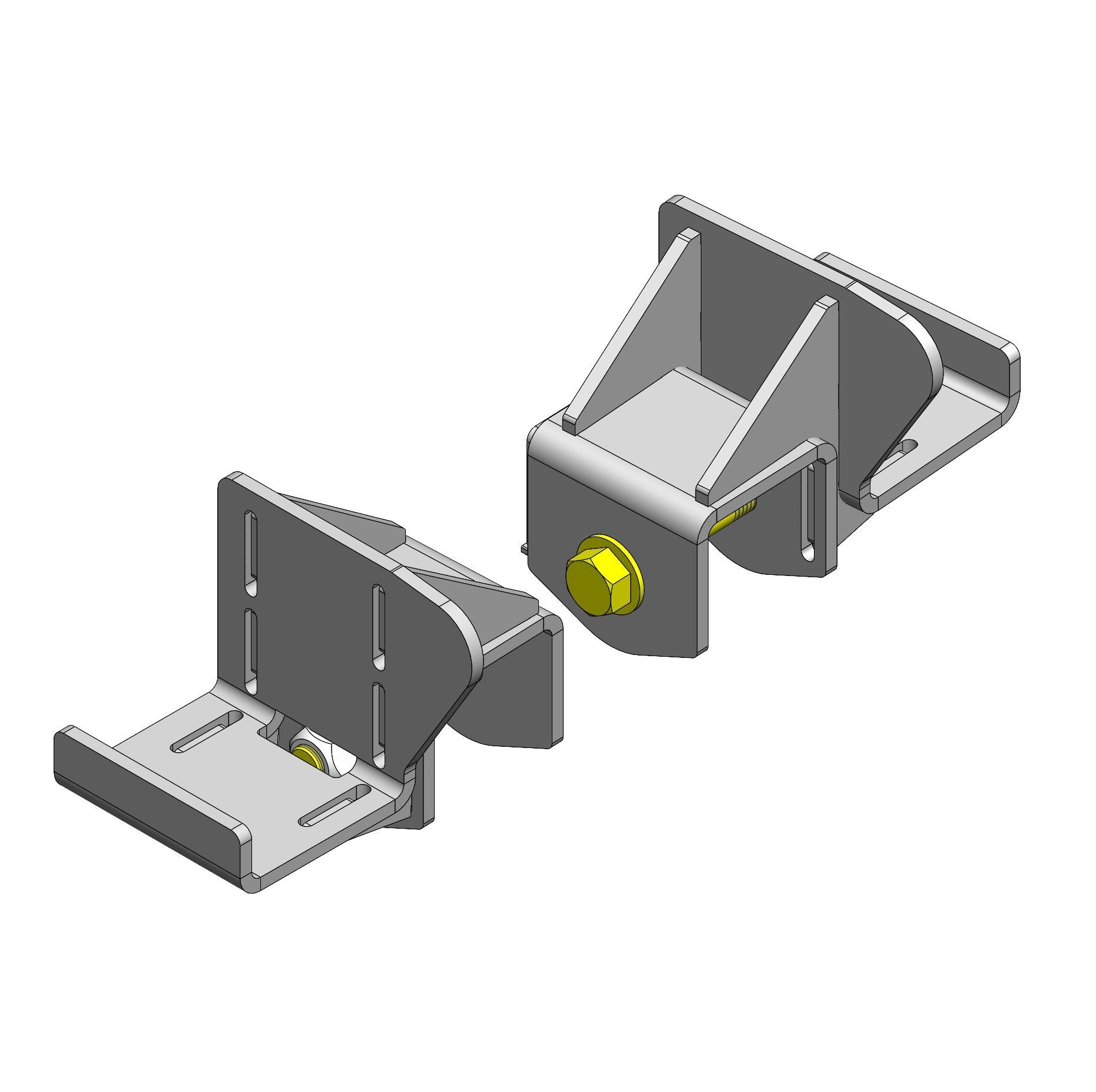 Clayton Off Road Front Long Arm Frame Brackets for 2018-2026 Jeep Wrangler JL and Gladiator JT