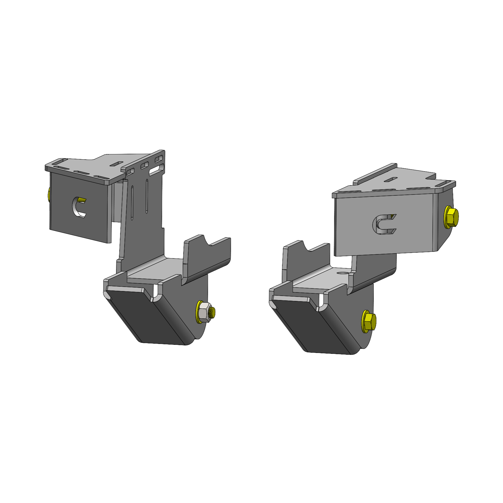 Clayton Off Road Rear Long Arm Frame Brackets for 2018-2026 Jeep Wrangler JL