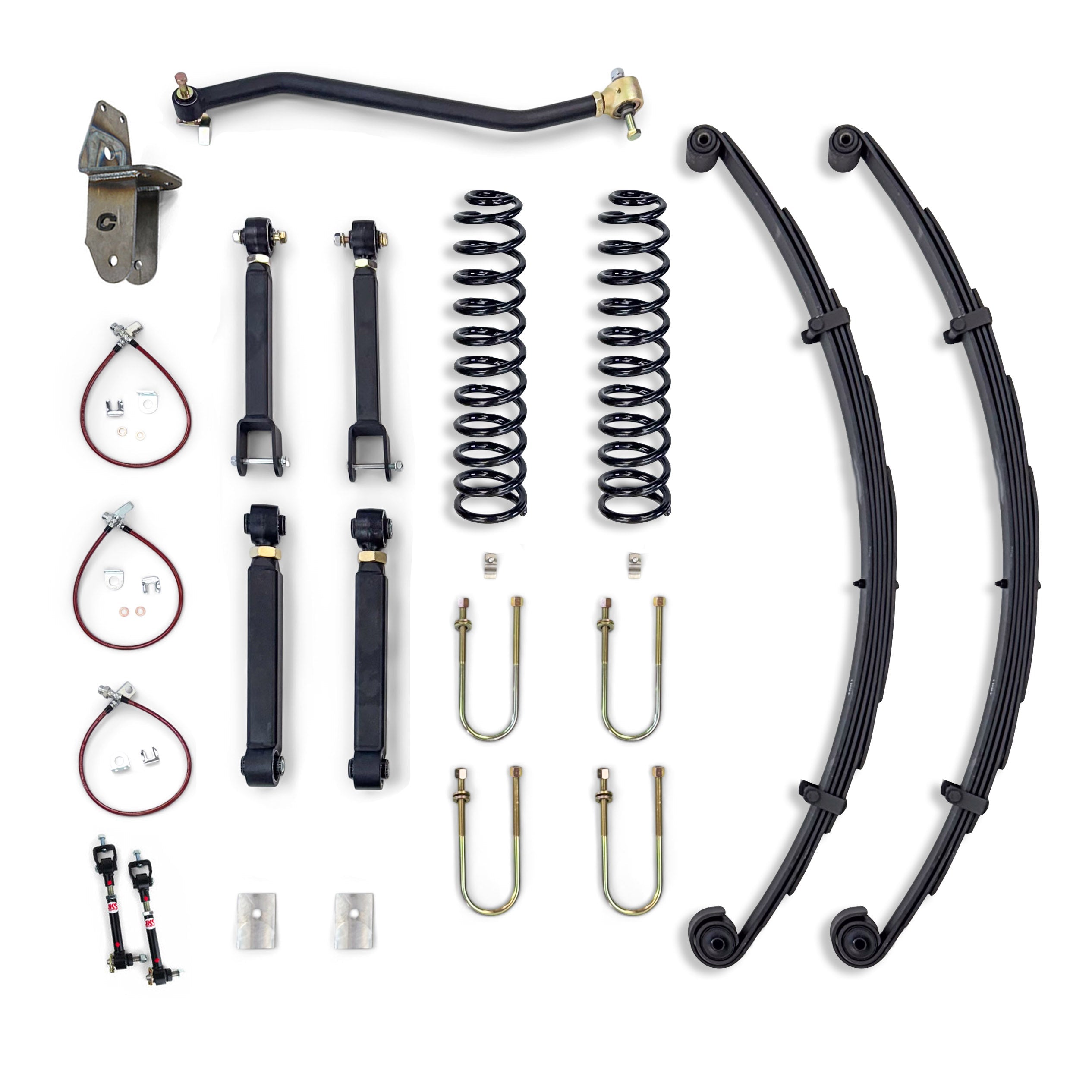 Clayton Off Road Overland+ 4.5 Inch Short Arm Suspension Lift Kit for 1984-2001 Jeep Cherokee XJ