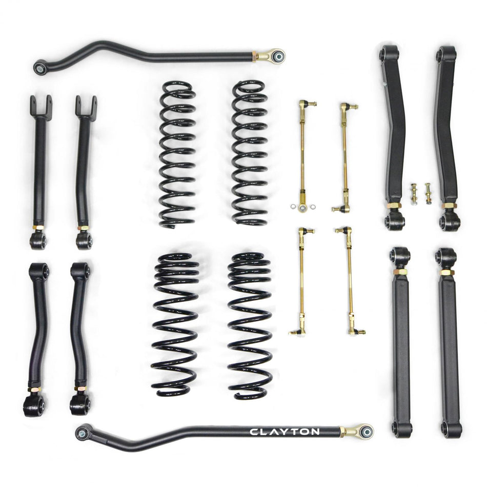 Clayton Off Road Overland+ Short Arm Suspension Lift Kit | 1.5 Inches | 392-Specific Spring Rate | 8 Fully Adjustable GIIRO Arms | 35" Tire Fitment | 2021+ Jeep Wrangler JL 392 / 392 XR | SKU: COR-3009315