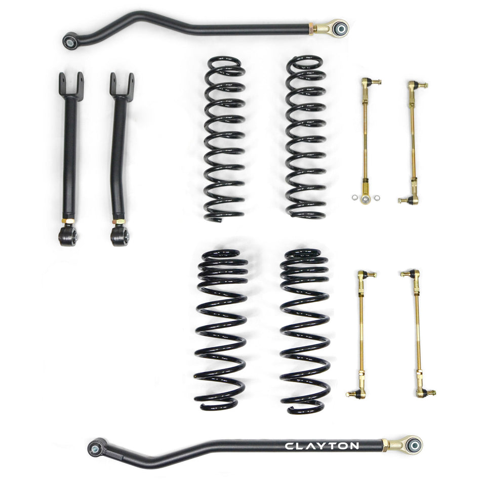Clayton Off Road Ride Right+ 1.5 Inch Short Arm Suspension Lift Kit for 2021-2026 Jeep Wrangler JL 392