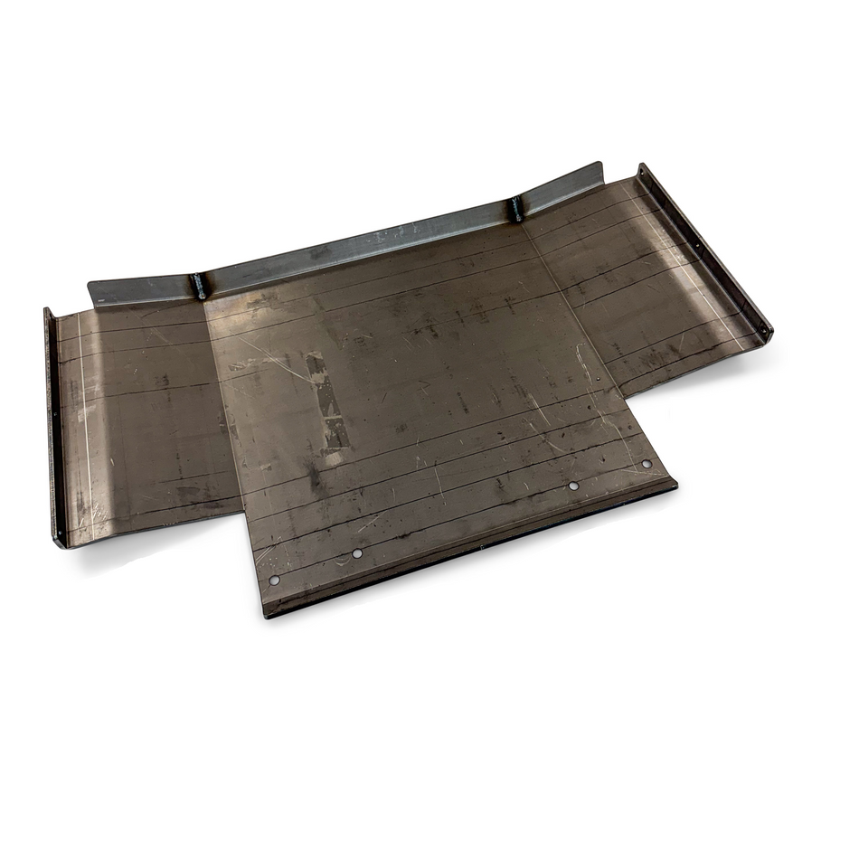 Clayton Off Road Transfer Case Skid Plate | 1/4" Flat Steel | Plate Only | ZJ Long Arm Crossmember + Unibody Rails Required | Welding Required | 1993–1998 Jeep Grand Cherokee ZJ | SKU: COR-4104112