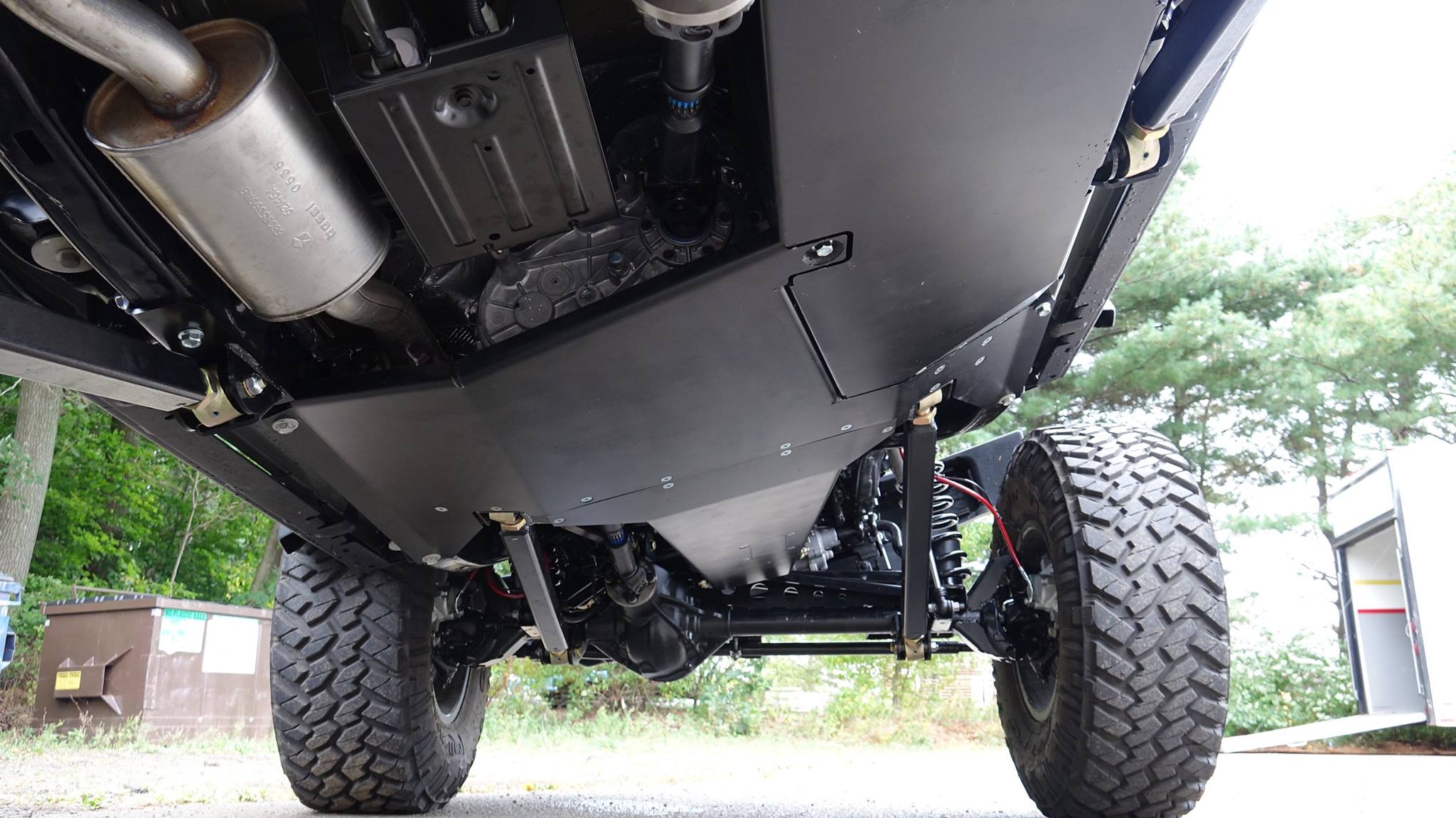 Clayton Off Road Transfer Case Skid Plate for 2007-2018 Jeep Wrangler JK Long Arm Kit