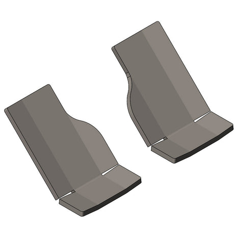 Clayton Off Road Front Lower Control Arm Bracket Mini Skid Plates Pair for 2018-2026 Jeep Wrangler JL and 2020-2026 Gladiator JT