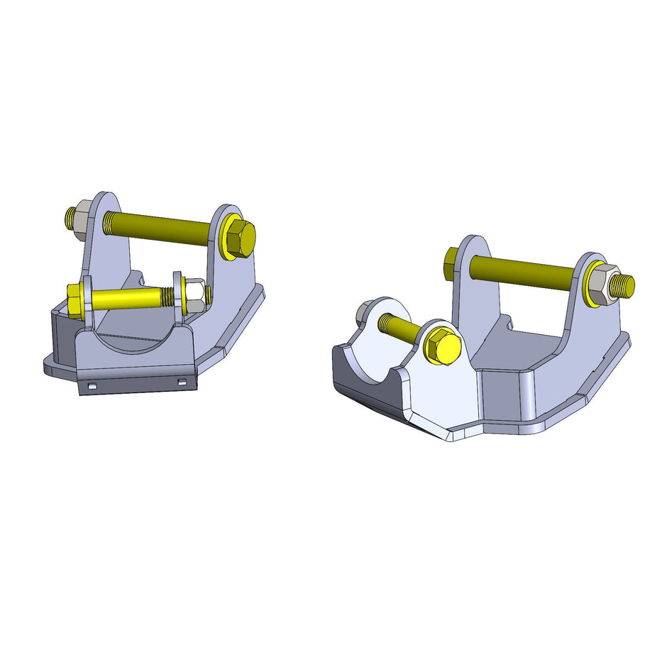 Clayton Off Road Rear Shock Bracket and Control Arm Skid Plates Pair for 2018-2026 Jeep Wrangler JL