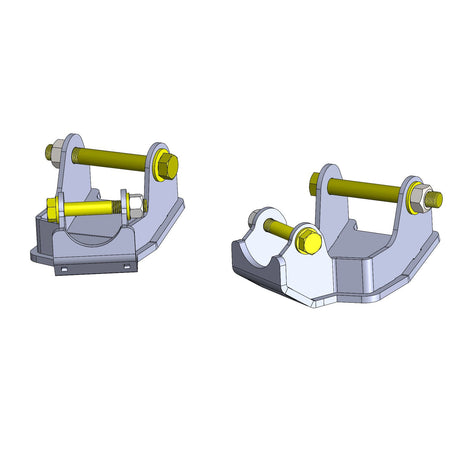 Clayton Off Road Rear Shock Bracket and Control Arm Skid Plates Pair for 2018-2026 Jeep Wrangler JL