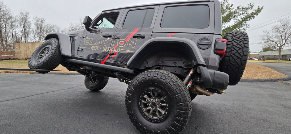 Clayton Off Road Rear Shock Bracket and Control Arm Skid Plates Pair for 2018-2026 Jeep Wrangler JL