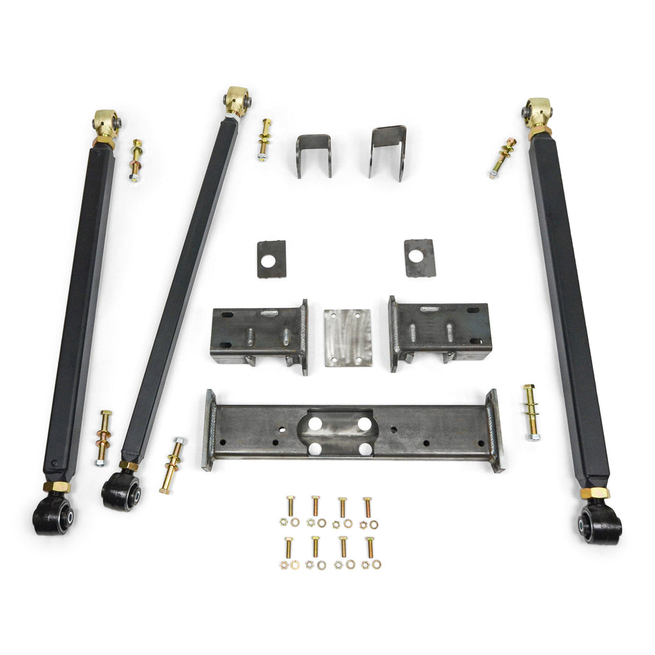 Clayton Off Road Pro Series Complete Front 3-Link Long Arm Upgrade Kit | 3-Piece Crossmember | Weld-On Upper Mount Brackets | Double-Adjustable Lower Arms | LH/RH Upper Arm | 1993–1998 Jeep Grand Cherokee ZJ | SKU: COR-4804341
