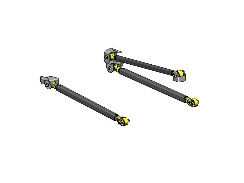Clayton Off Road Pro Series Front 3-Link Long Arm Upgrade Kit for 1997-2006 Jeep Wrangler TJ and LJ Unlimited