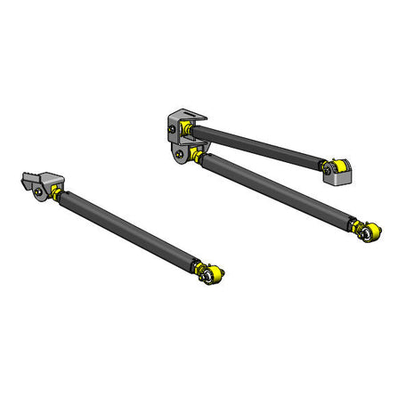 Clayton Off Road Pro Series Front 3-Link Long Arm Upgrade Kit for 2004-2006 Jeep Wrangler LJ Unlimited