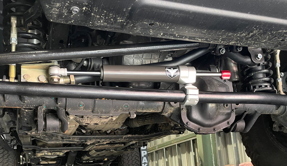Clayton Off Road Steering Stabilizer High Clearance Relocation Bracket for 2007-2026 Jeep Wrangler JK/JL and Gladiator JT