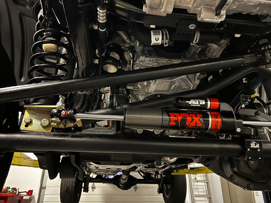 Clayton Off Road Steering Stabilizer High Clearance Relocation Bracket for 2007-2026 Jeep Wrangler JK/JL and Gladiator JT