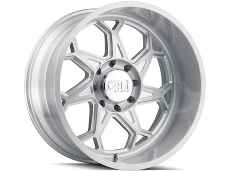 Cali Offroad Sevenfold 9111 20x9 Brushed Silver Wheel – 8x165.1 Bolt Pattern, 0 Offset | Cast Aluminum Truck Rim