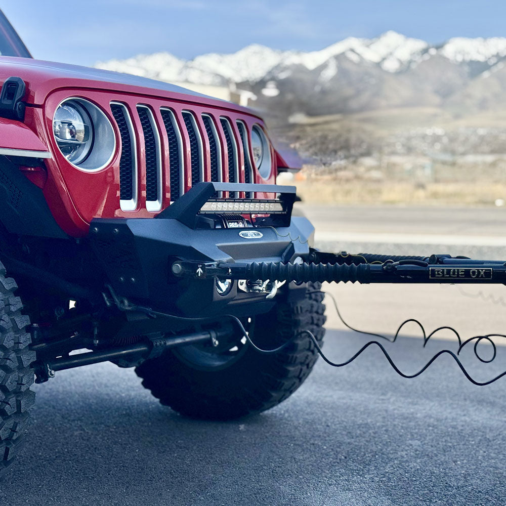 Rock Slide Engineering Flat Tow Brackets 300 Series Steel 2018-2025 Jeep Gladiator JT / 2018-2025 Jeep Wrangler JL