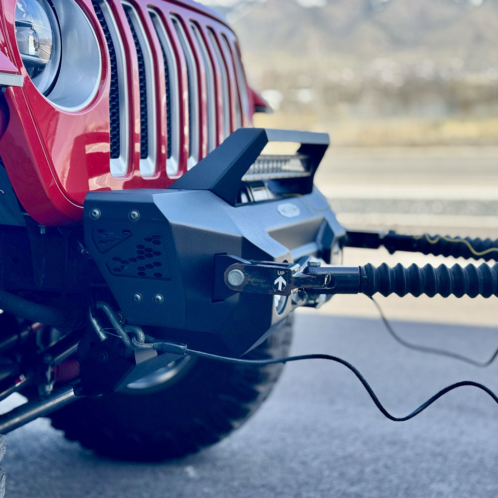 Rock Slide Engineering Flat Tow Brackets 300 Series Steel 2018-2025 Jeep Gladiator JT / 2018-2025 Jeep Wrangler JL