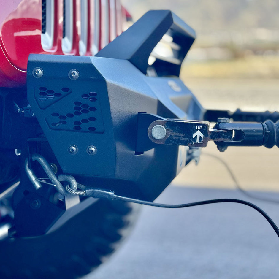 Rock Slide Engineering Flat Tow Brackets 300 Series Steel 2018-2025 Jeep Gladiator JT / 2018-2025 Jeep Wrangler JL