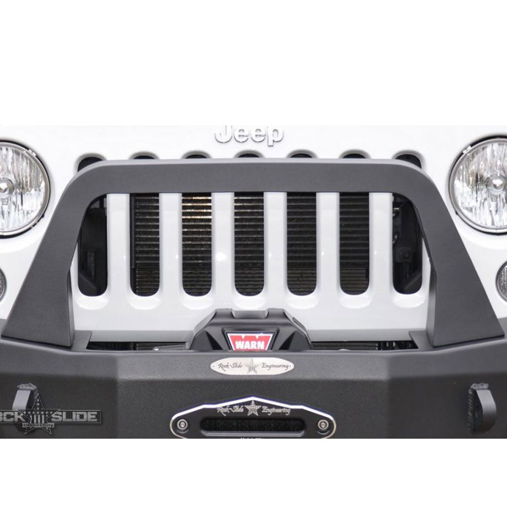 Rock Slide Engineering Bull Bar Rigid Series Front Bumper Only 11-Gauge Steel 2007-2018 Jeep Wrangler JK