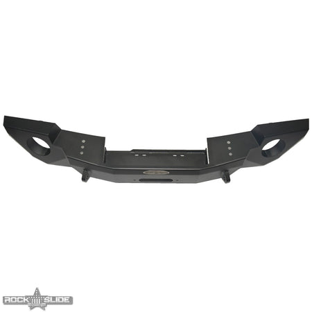 Rock Slide Engineering Full Front Bumper Rigid Series No Bull Bar Winch Plate 10-Gauge Steel 2007-2018 Jeep Wrangler JK