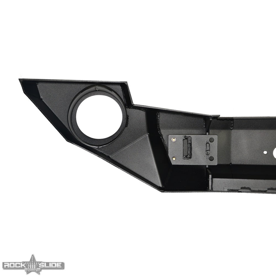 Rock Slide Engineering Full Front Bumper Rigid Series No Bull Bar Winch Plate 10-Gauge Steel 2007-2018 Jeep Wrangler JK