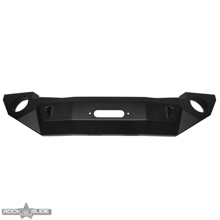Rock Slide Engineering Full Front Bumper Rigid Series No Bull Bar Winch Plate 10-Gauge Steel 2007-2018 Jeep Wrangler JK