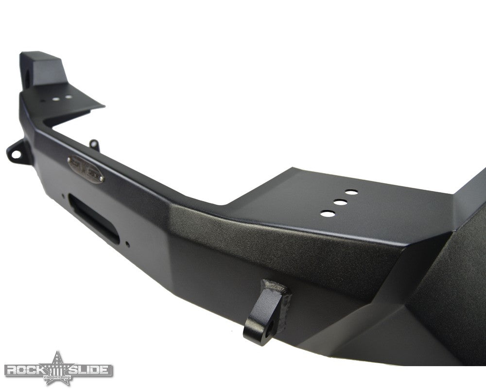 Rock Slide Engineering Full Front Bumper Rigid Series No Bull Bar Winch Plate 10-Gauge Steel 2018-2026 Jeep Wrangler JL