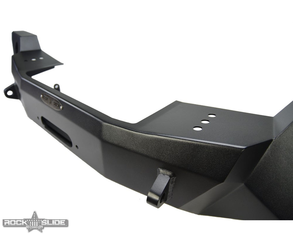 Rock Slide Engineering Full Front Bumper Rigid Series No Bull Bar Winch Plate 10-Gauge Steel 2018-2026 Jeep Wrangler JL