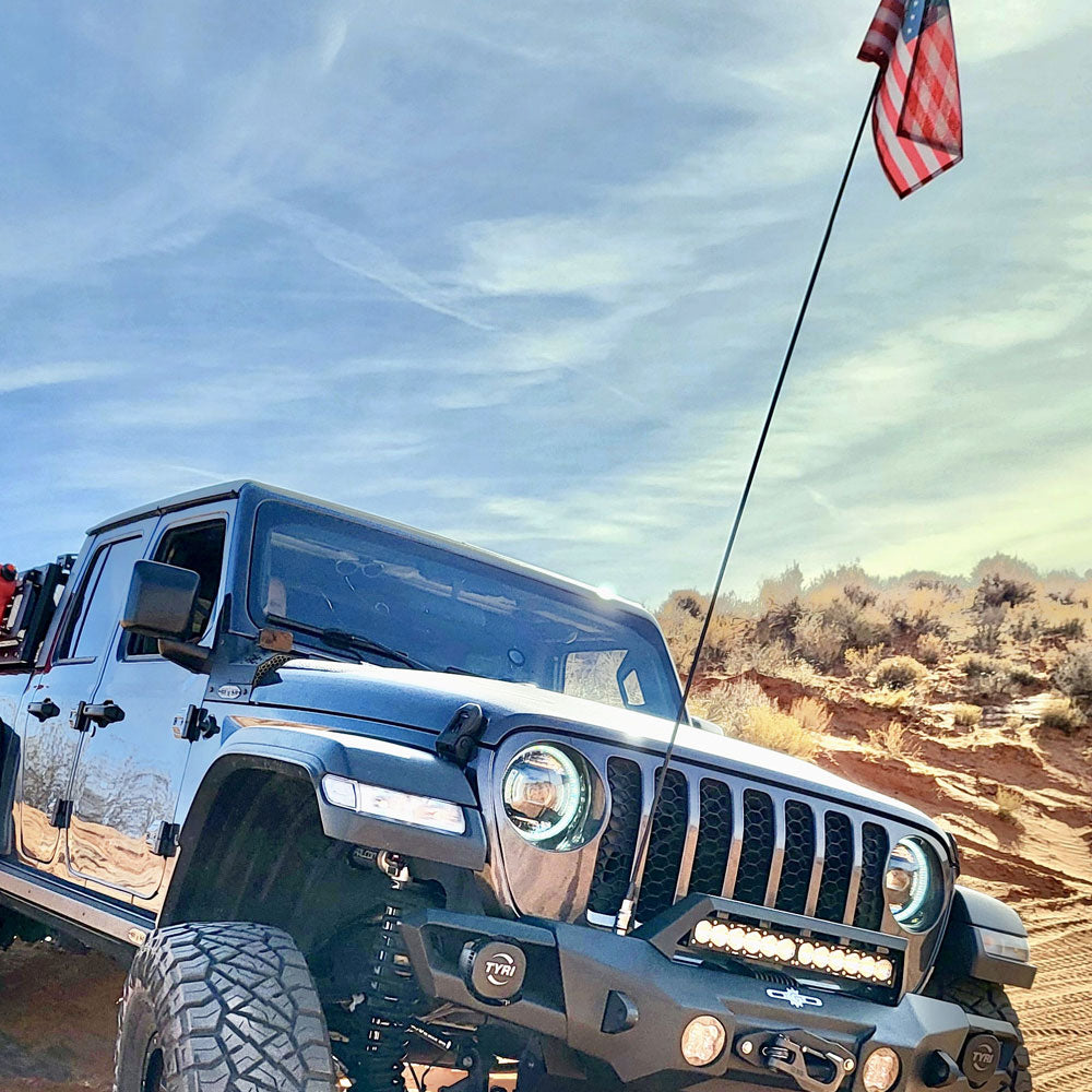 Rock Slide Engineering Mid Front Bumper Appalachian Series Winch Plate Steel 2018-2025 Jeep Gladiator JT / 2018-2025 Jeep Wrangler JL