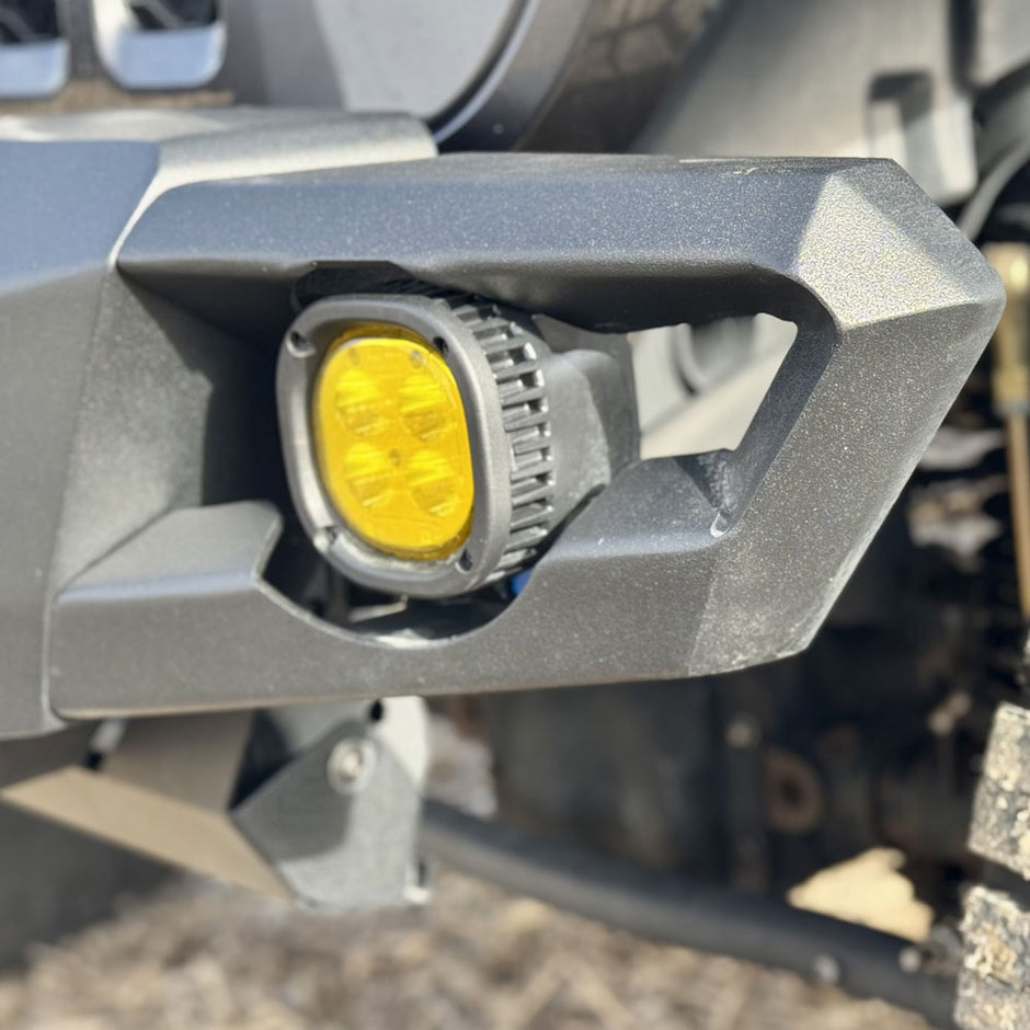 Rock Slide Engineering Mid Front Bumper Appalachian Series Winch Plate Steel 2018-2025 Jeep Gladiator JT / 2018-2025 Jeep Wrangler JL