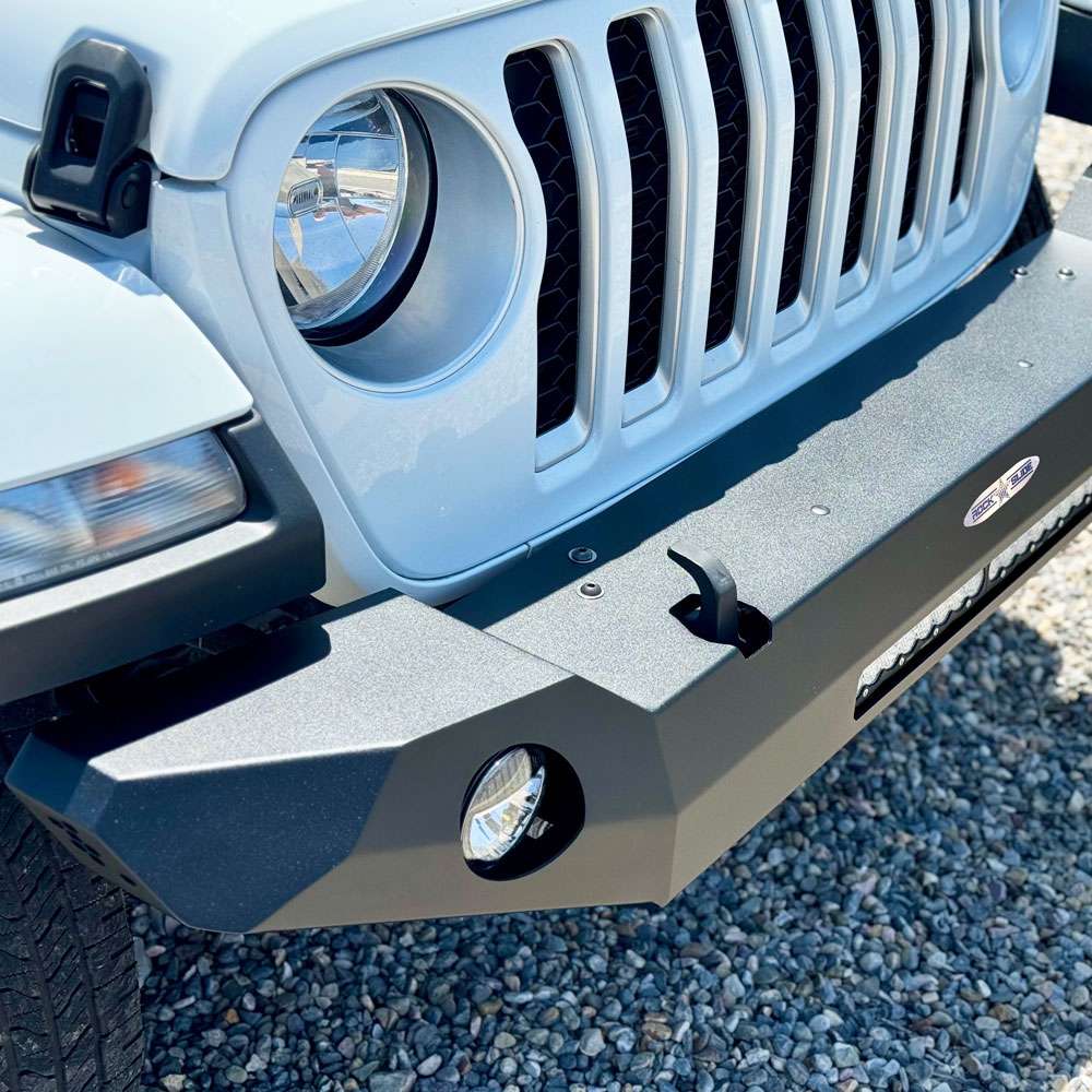 Rock Slide Engineering Full Front Bumper Appalachian Series Steel 2018-2025 Jeep Gladiator JT / 2018-2025 Jeep Wrangler JL