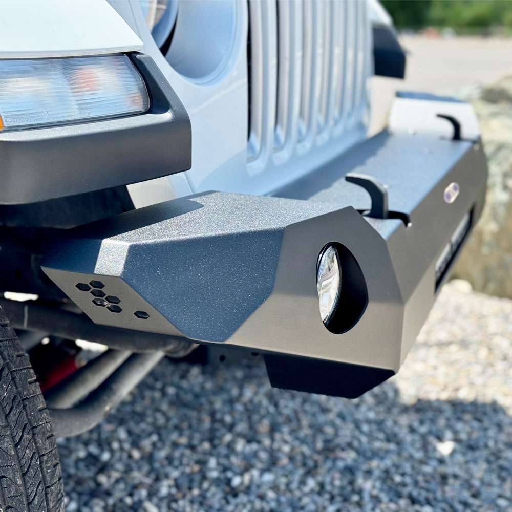 Rock Slide Engineering Full Front Bumper Appalachian Series Steel 2018-2025 Jeep Gladiator JT / 2018-2025 Jeep Wrangler JL