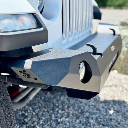 Rock Slide Engineering Full Front Bumper Appalachian Series Steel 2018-2025 Jeep Gladiator JT / 2018-2025 Jeep Wrangler JL
