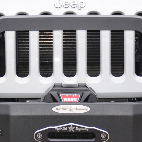 Rock Slide Engineering Bull Bar Rigid Series Front Bumper Only 3/16-Inch Steel 2007-2018 Jeep Wrangler JK