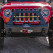 Rock Slide Engineering Stubby Front Bumper Rigid Series Bull Bar Winch Plate 10-Gauge Steel 2018-2026 Jeep Wrangler JL