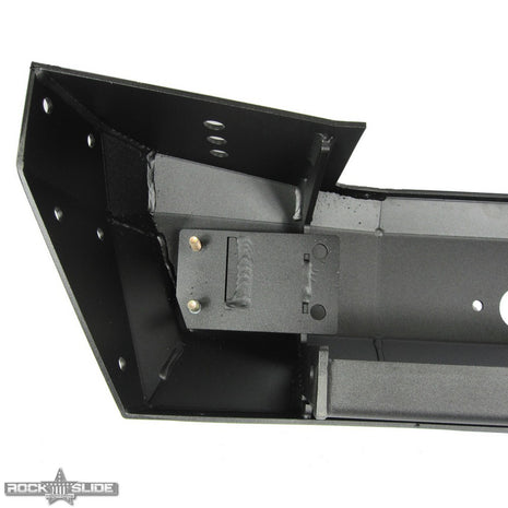 Rock Slide Engineering Stubby Front Bumper Rigid Series Bull Bar Winch Plate 10-Gauge Steel 2018-2026 Jeep Wrangler JL