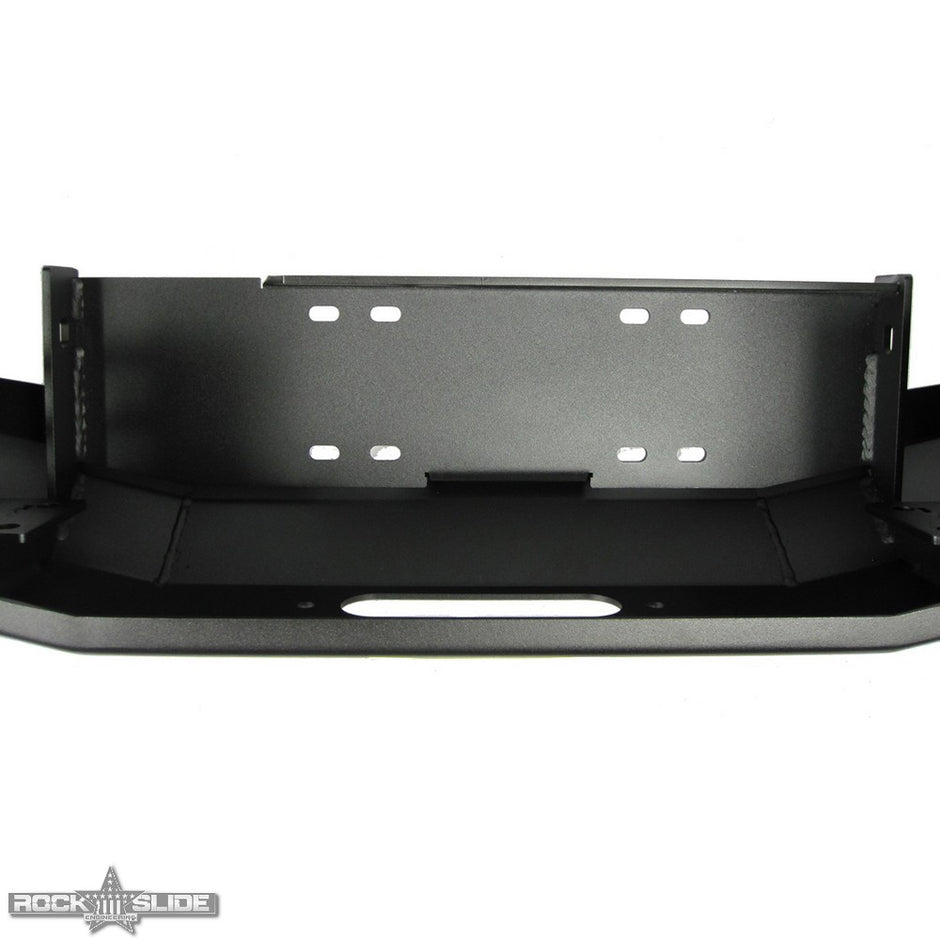 Rock Slide Engineering Stubby Front Bumper Rigid Series No Bull Bar Winch Plate 10-Gauge Steel 2018-2026 Jeep Wrangler JL