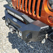 Rock Slide Engineering Stubby Front Bumper Appalachian Series Winch Plate Steel 2007-2018 Jeep Wrangler JK