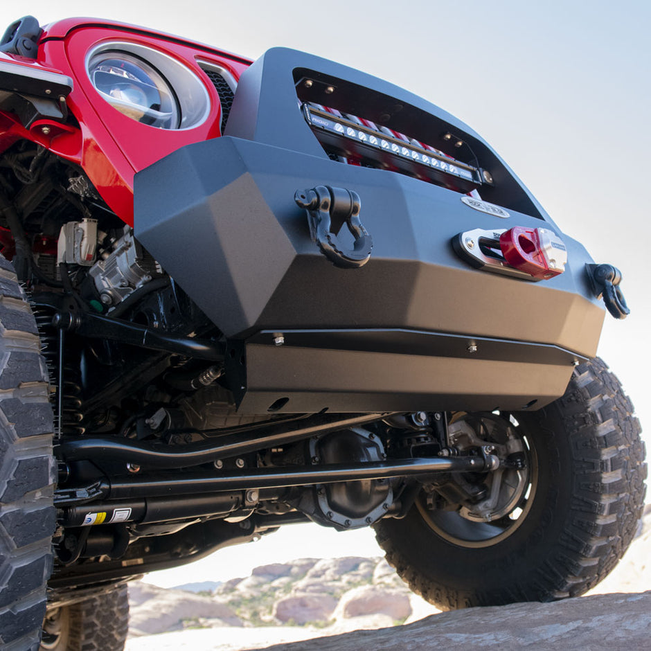 Rock Slide Engineering Front Bumper Skid Plate Rigid Series Steel 2018-2026 Jeep Wrangler JL