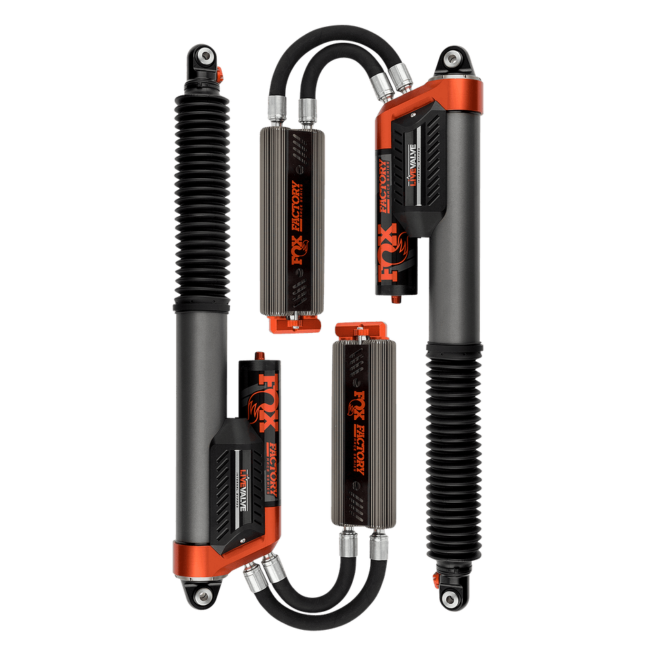 FOX 3.0 Live Valve Bypass Rear Shocks w/ Cooler | 2019–2026 Ford Raptor | 0–1" Lift | 12.3" Travel
