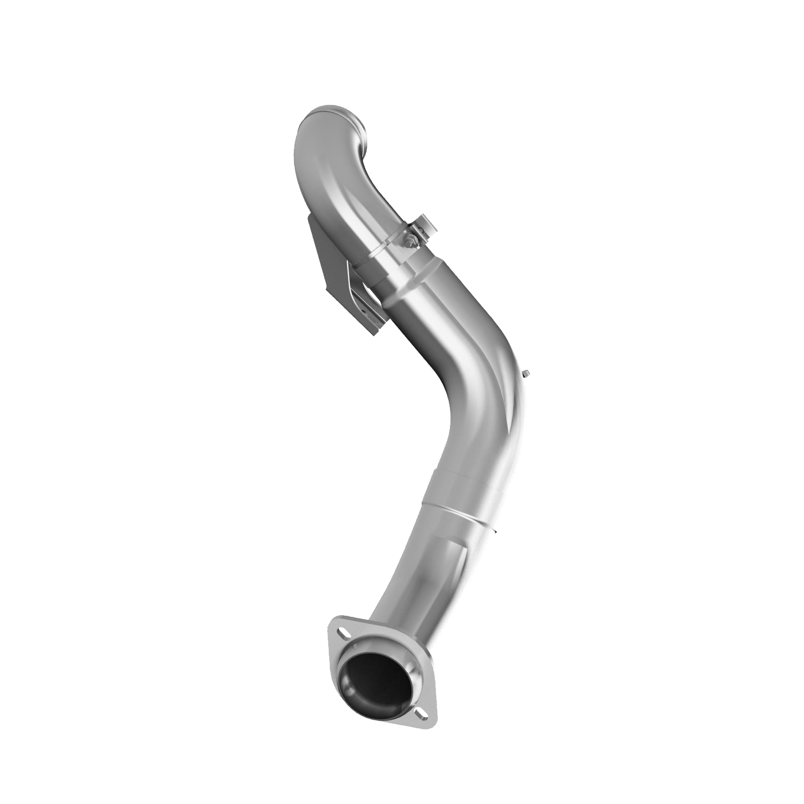 MBRP 4-Inch Exhaust System Exhaust Armor Plus 6.7L Powerstroke Diesel 2015-2016 Ford F-250 Super Duty/F-350 Super Duty/F-450 Super Duty T409 Stainless Steel 4 Inch Turbo Down Pipe T409 Stainless Steel For 15-16 Ford 6.7L Powerstroke Non Cab and Chassis Only