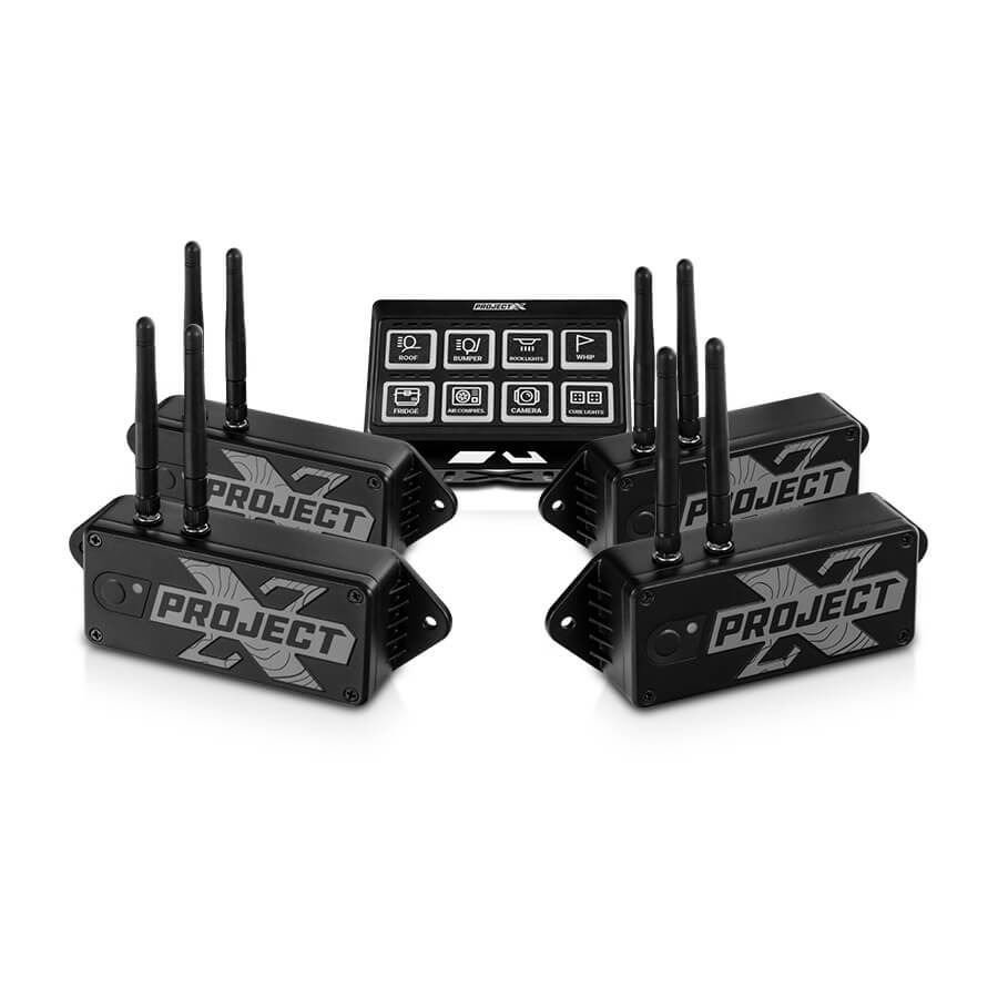 Project X Ghost Box Wireless Accessory Control Ecosystem | App-Connected | 1 Keypad + 4 Modules | GB538823-1