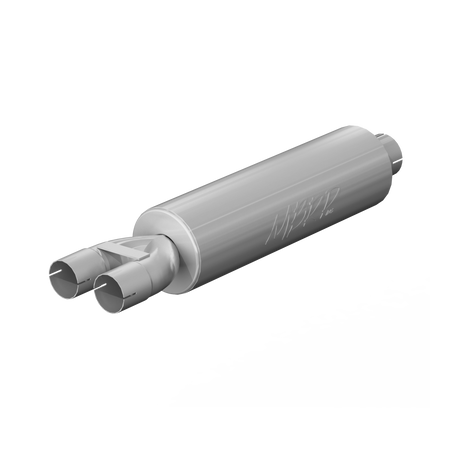 MBRP Muffler Universal Fit Aluminized Steel 3-Inch 2.5-Inch