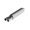 MBRP Muffler Universal Fit Aluminized Steel Amber 3-Inch 2.5-Inch
